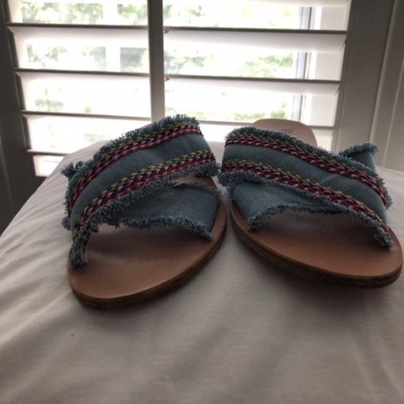 Ancient Greek Sandals Blue Multicolor Sandals - Picture 3 of 3